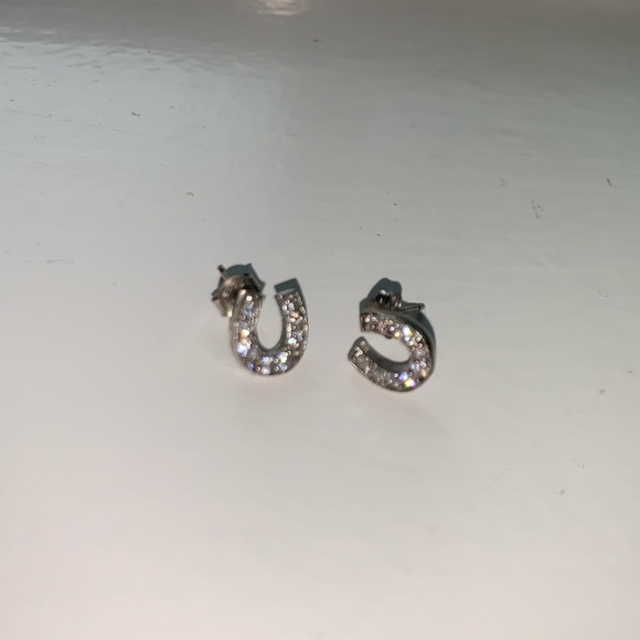 Pandora Jewelry - sterling silver horse shoe earrings